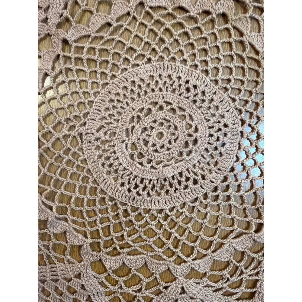 Vtg Hand Crocheted Large 16